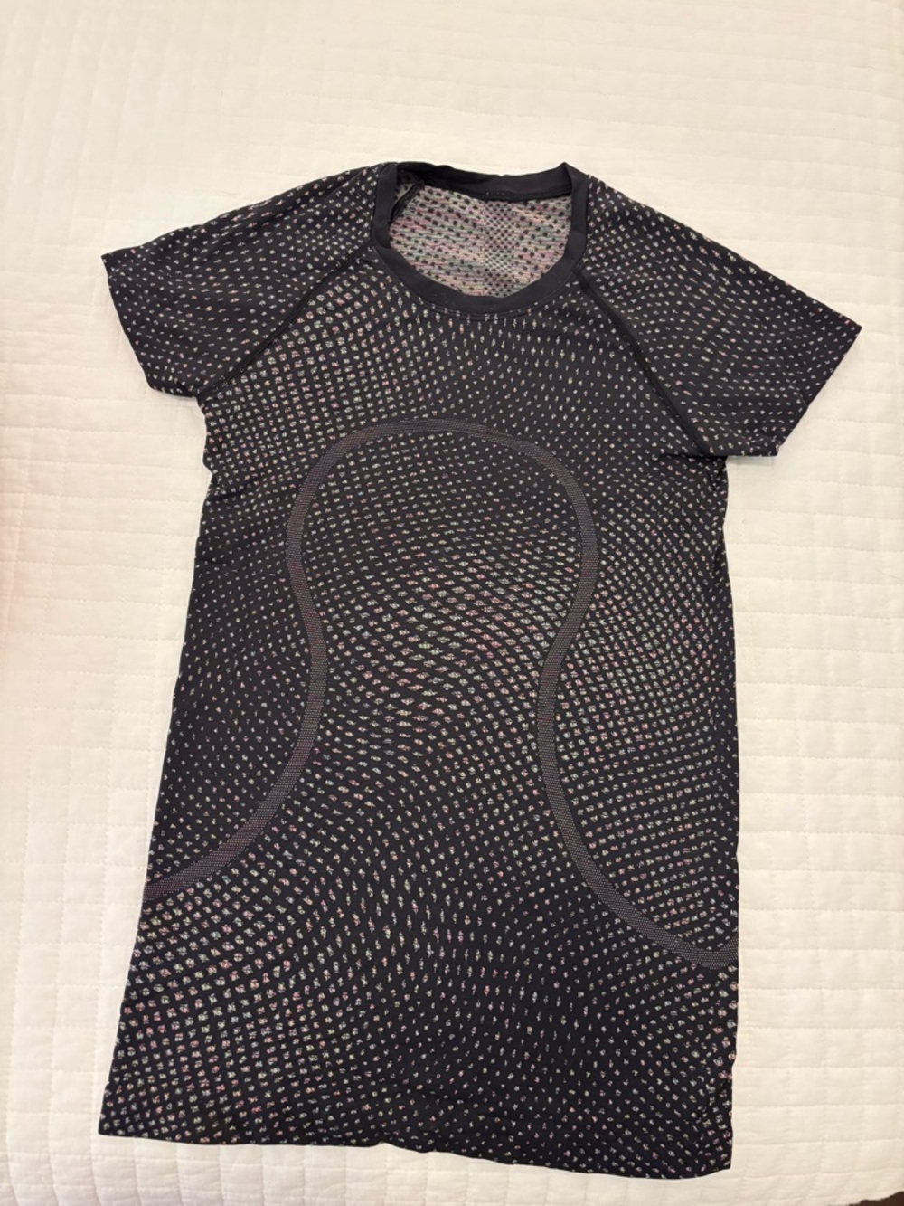 lululemon athletica Black/multi color Short Sleeve tee